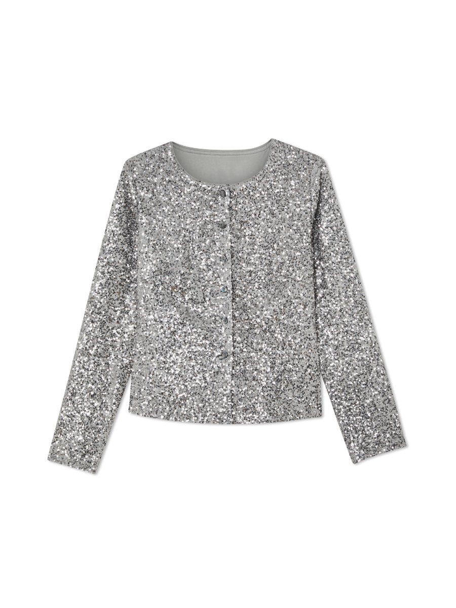 Sequined Fashion Jacket & Shorts