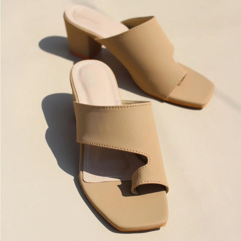 Women's Elegant Thong-Heel Sandals