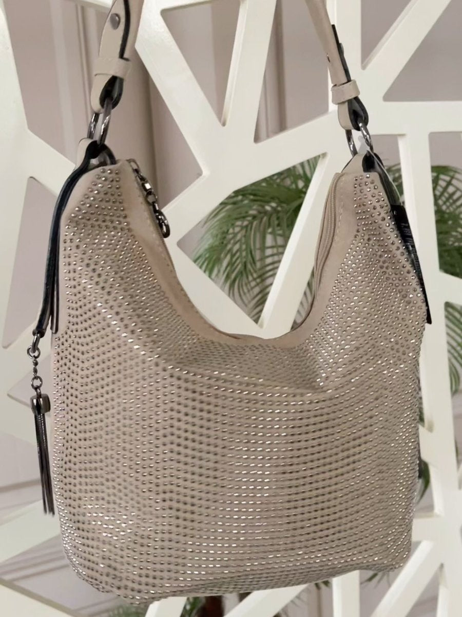 Rhinestone Bag With Double-sided Back