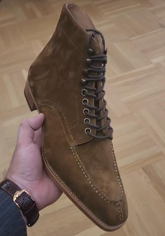 Tumbled Leather Desert Shoes Boots