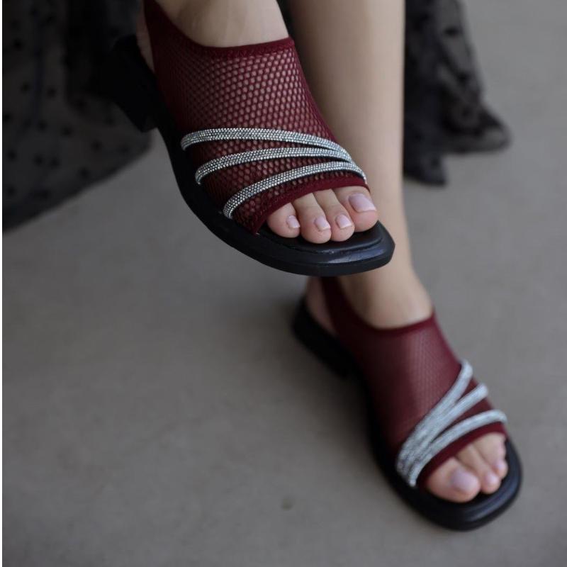 Shinny Breathable Mesh Sandals