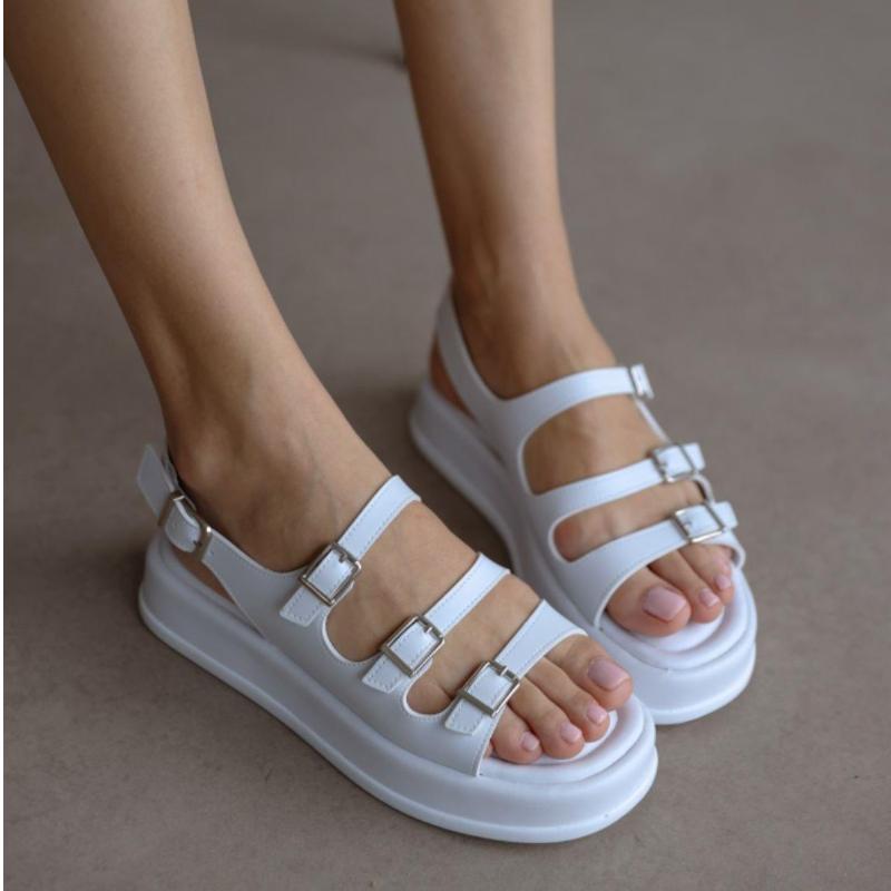 Detailed Buckle Women's Sandals