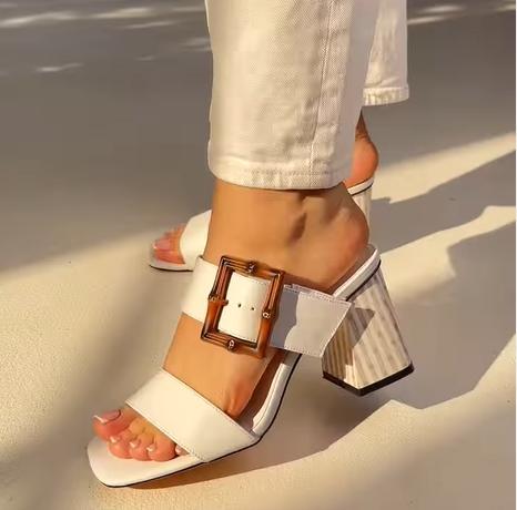 Women's Chic Summer Square Toe Sandals