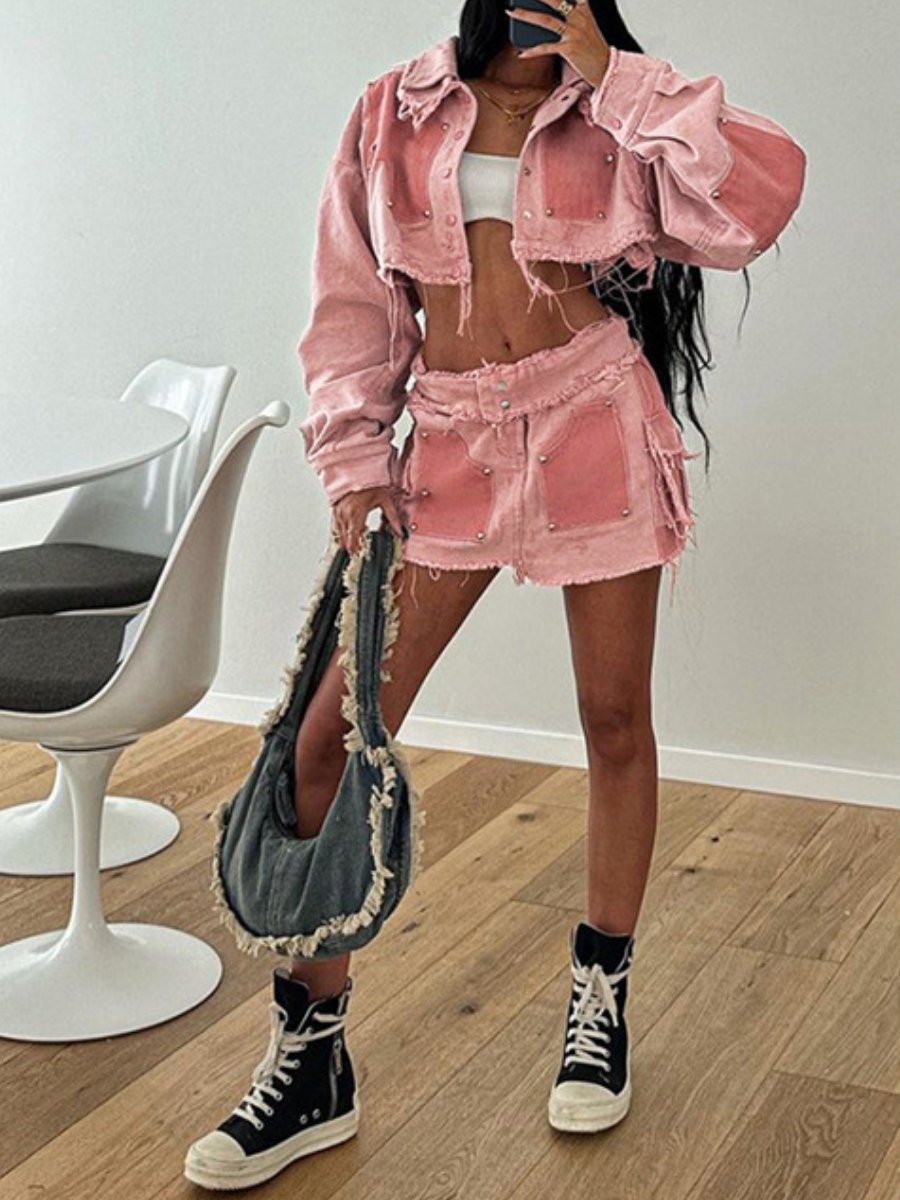 The Pop Denim 2pc Set