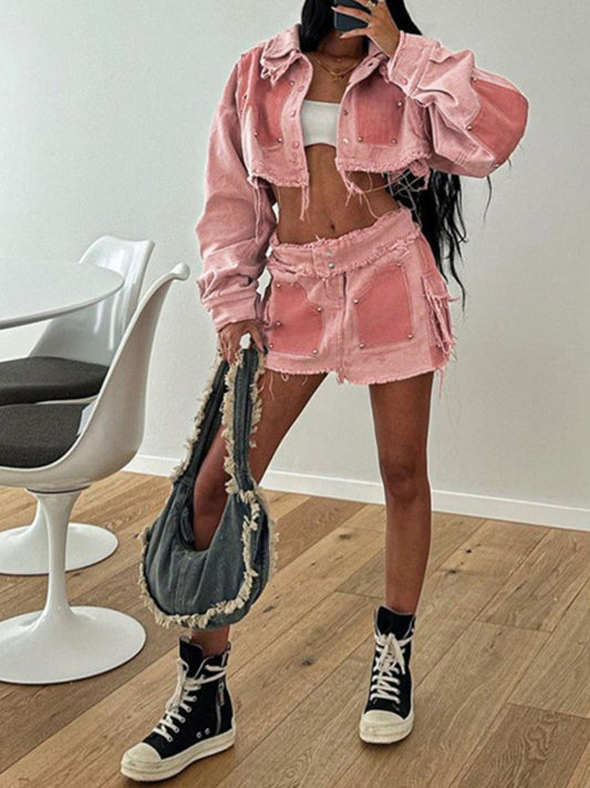 The Pop Denim 2pc Set