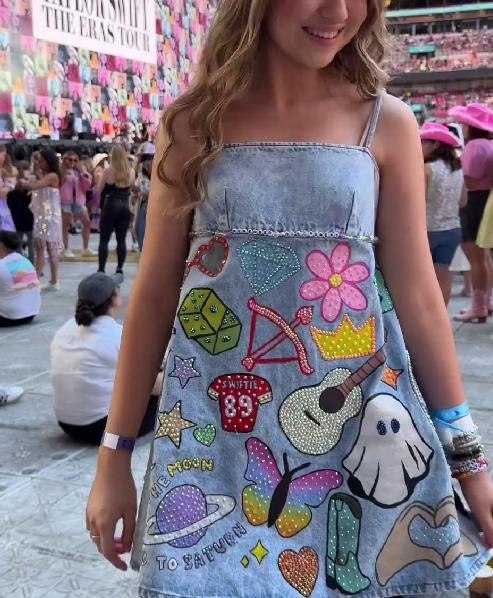 Cowboy Cartoon Mini Dress