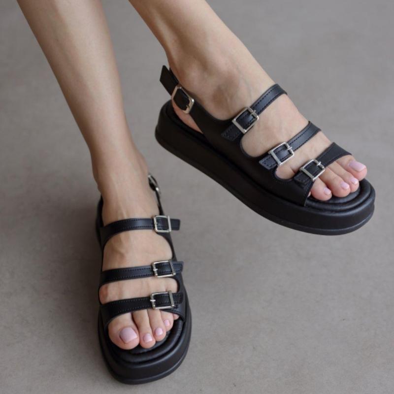 Detailed Buckle Women's Sandals