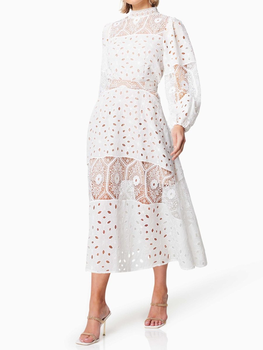 The Elegant Lace White Dress