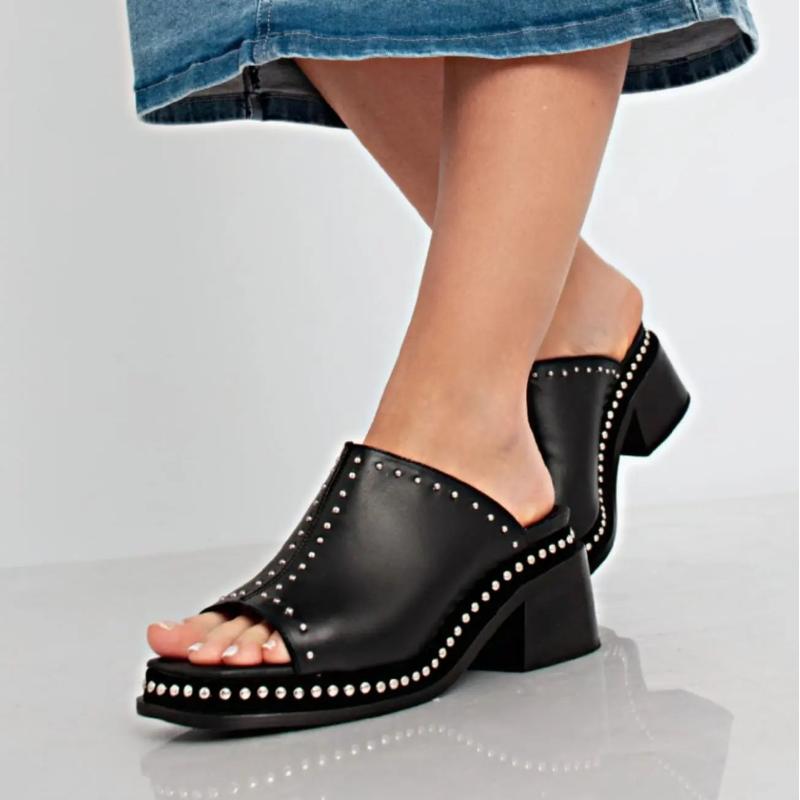 Women's Chic Studded Chunky Sandals