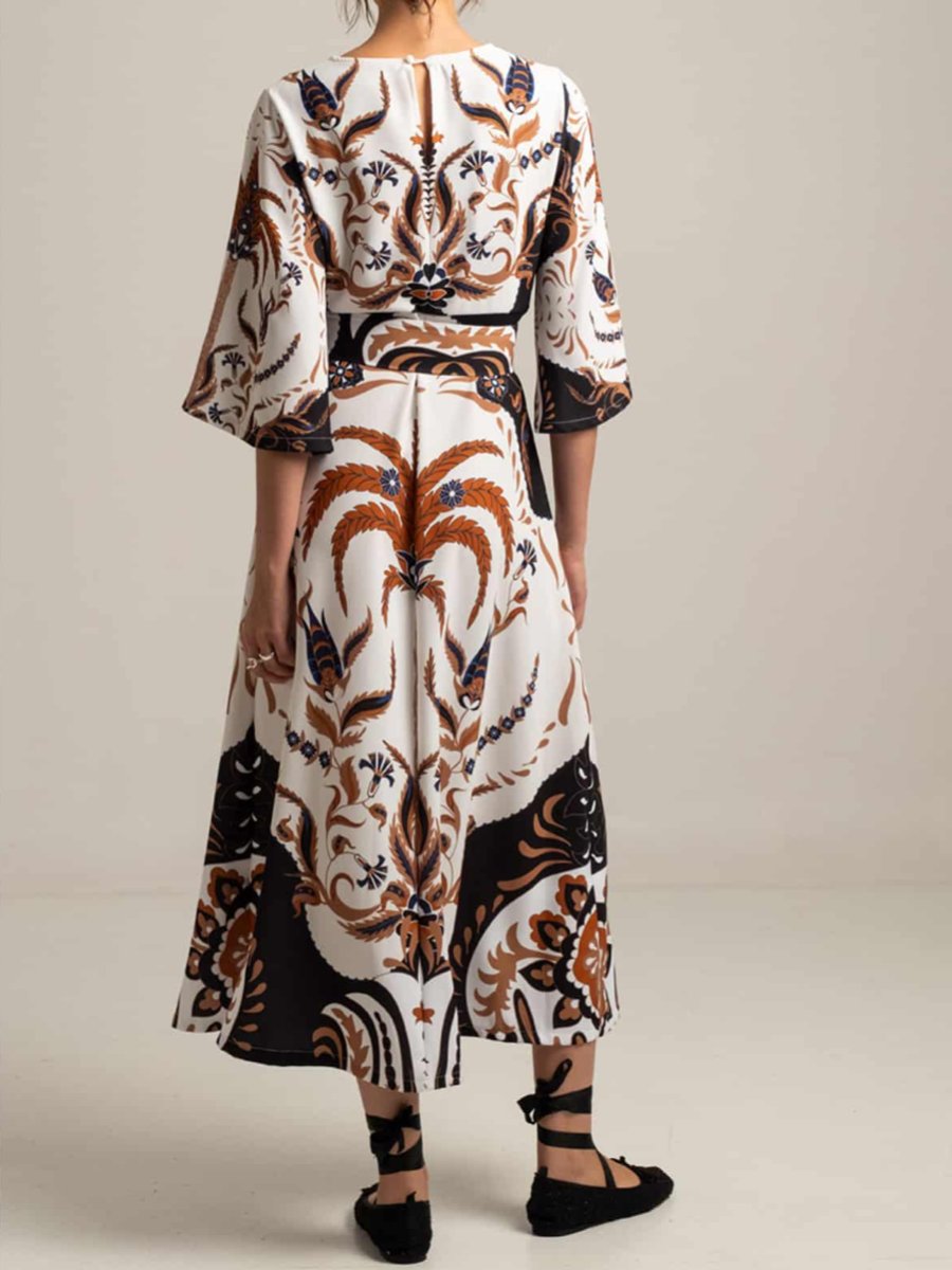 The Vibe Printed Midi Dress