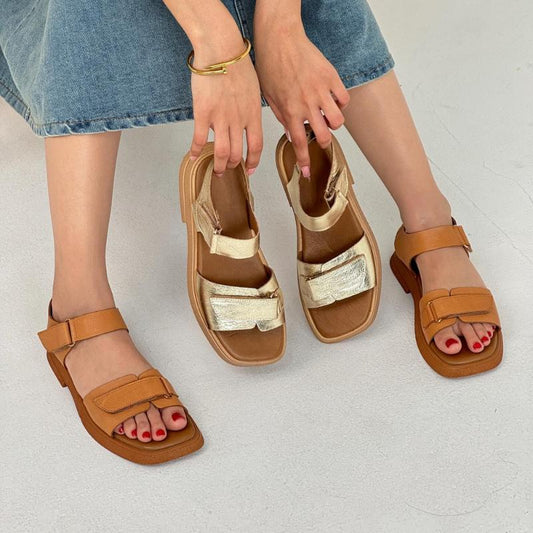 Women's Velcro Comfortable Flat Sandals