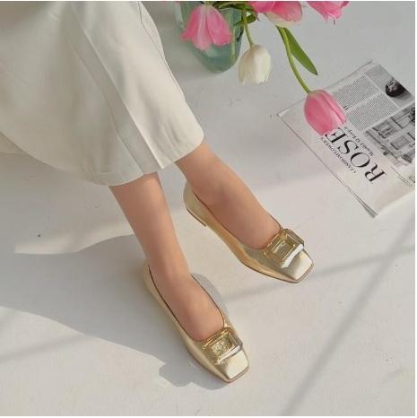 Women's Fashion Gold Flats