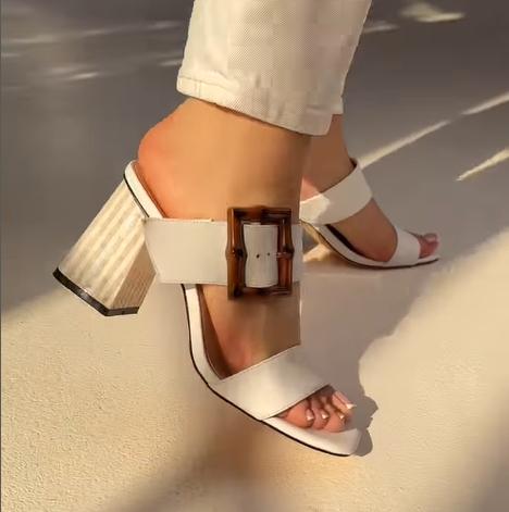 Women's Chic Summer Square Toe Sandals