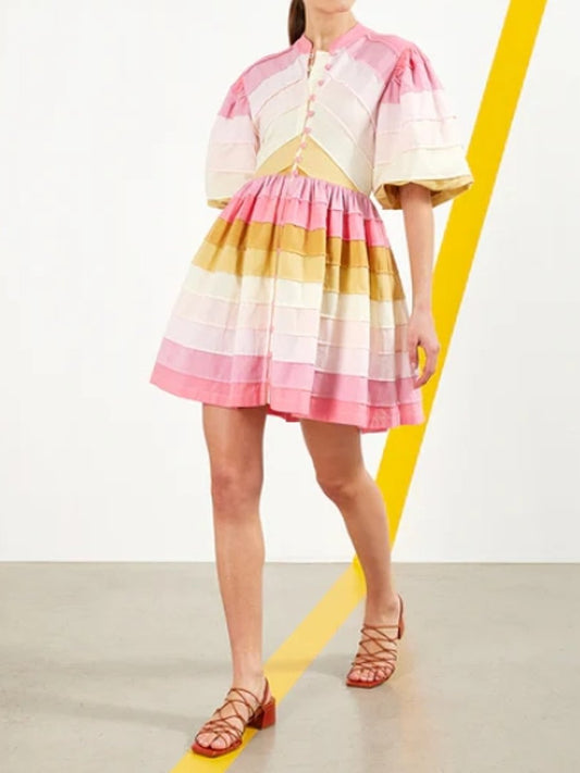 Ice-cream Pink Short Dress